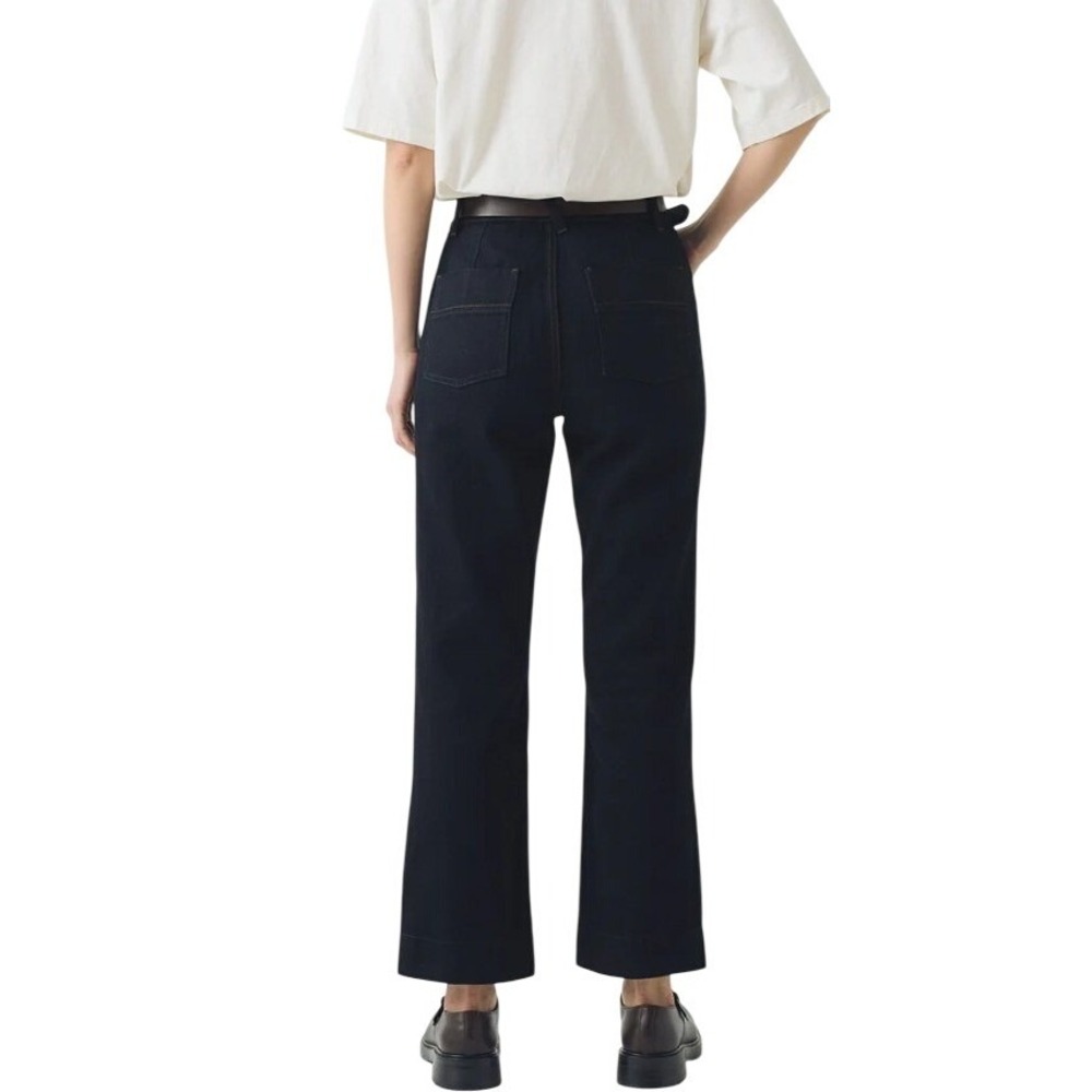 Toast Japanese Denim Slim Pants Dark Indigo Wash Womens UK 10 US 6 Straight Leg